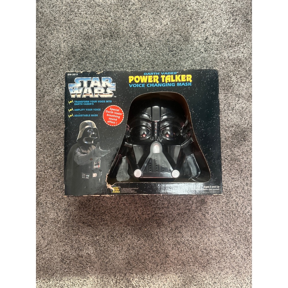 Vintage 1999 Star Wars Darth Vader‎ Power Talker Voice Changing Mask MGA SW-3815